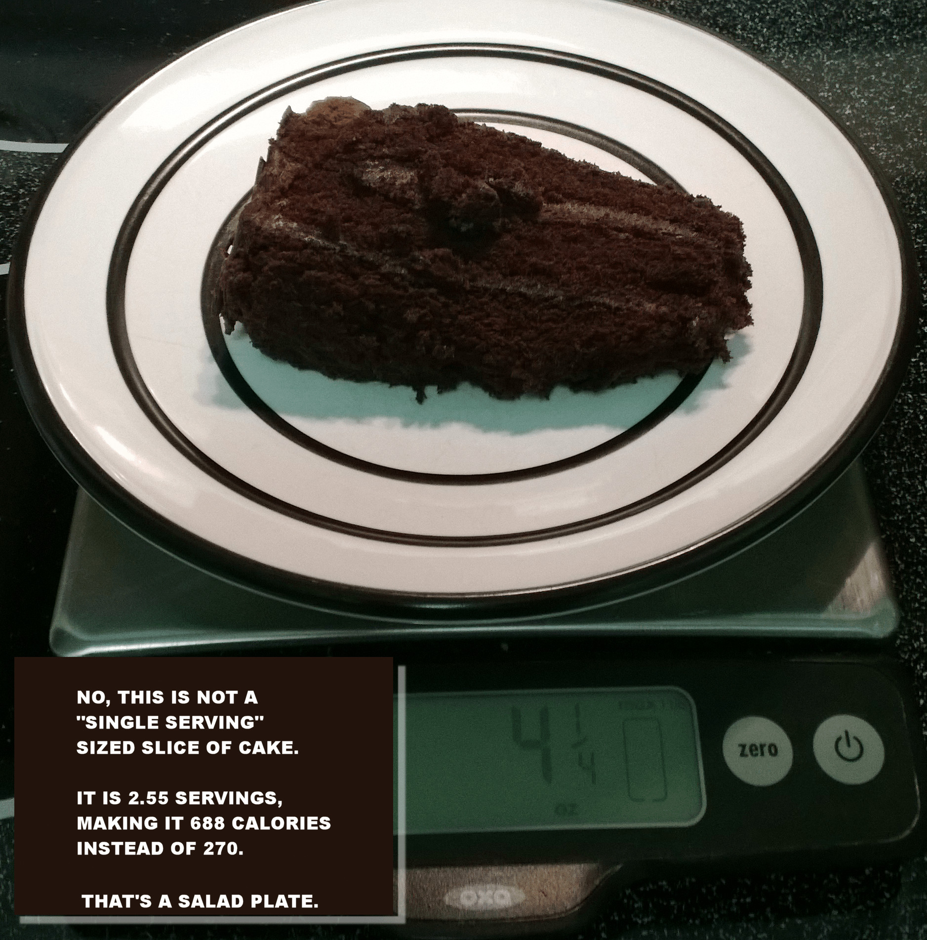 Costco All American Chocolate Cake
 Perfect Portions and the Trouble with Guesstimates