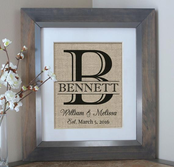 Couples Shower Gift Ideas
 Personalized Wedding Gift for Couple Bridal Shower Gift