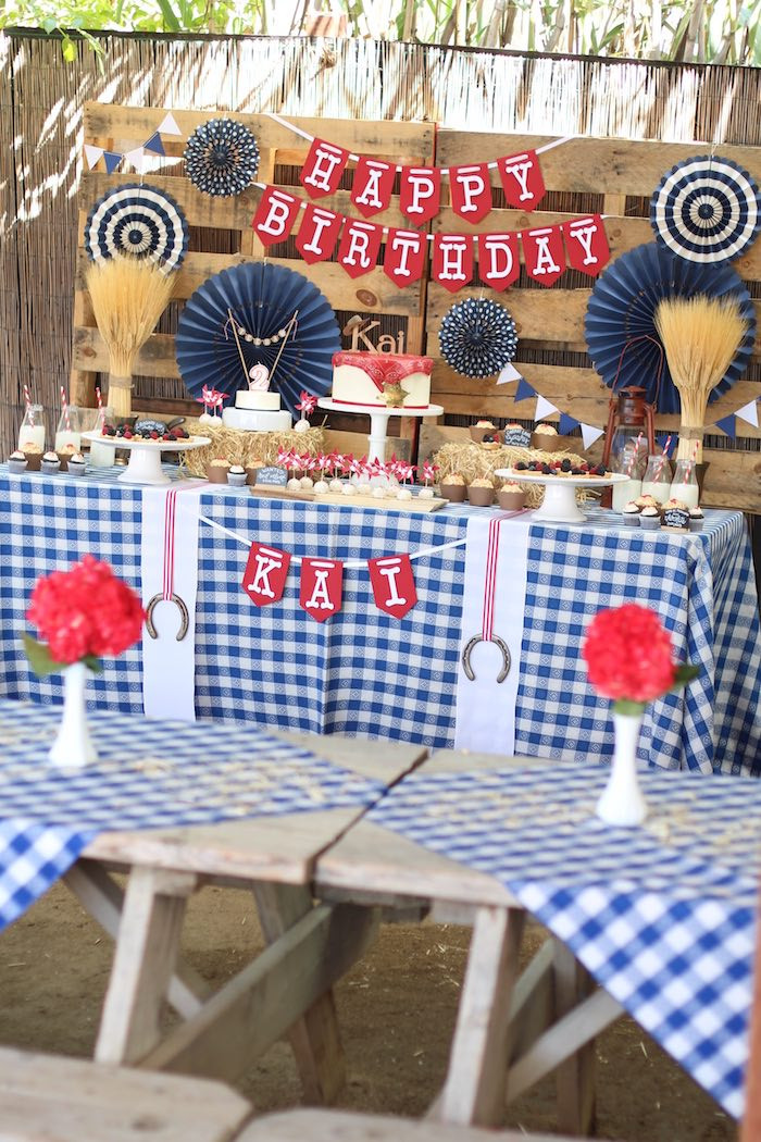 Cowboy Birthday Party Supplies
 Kara s Party Ideas Western Cowboy Birthday Party