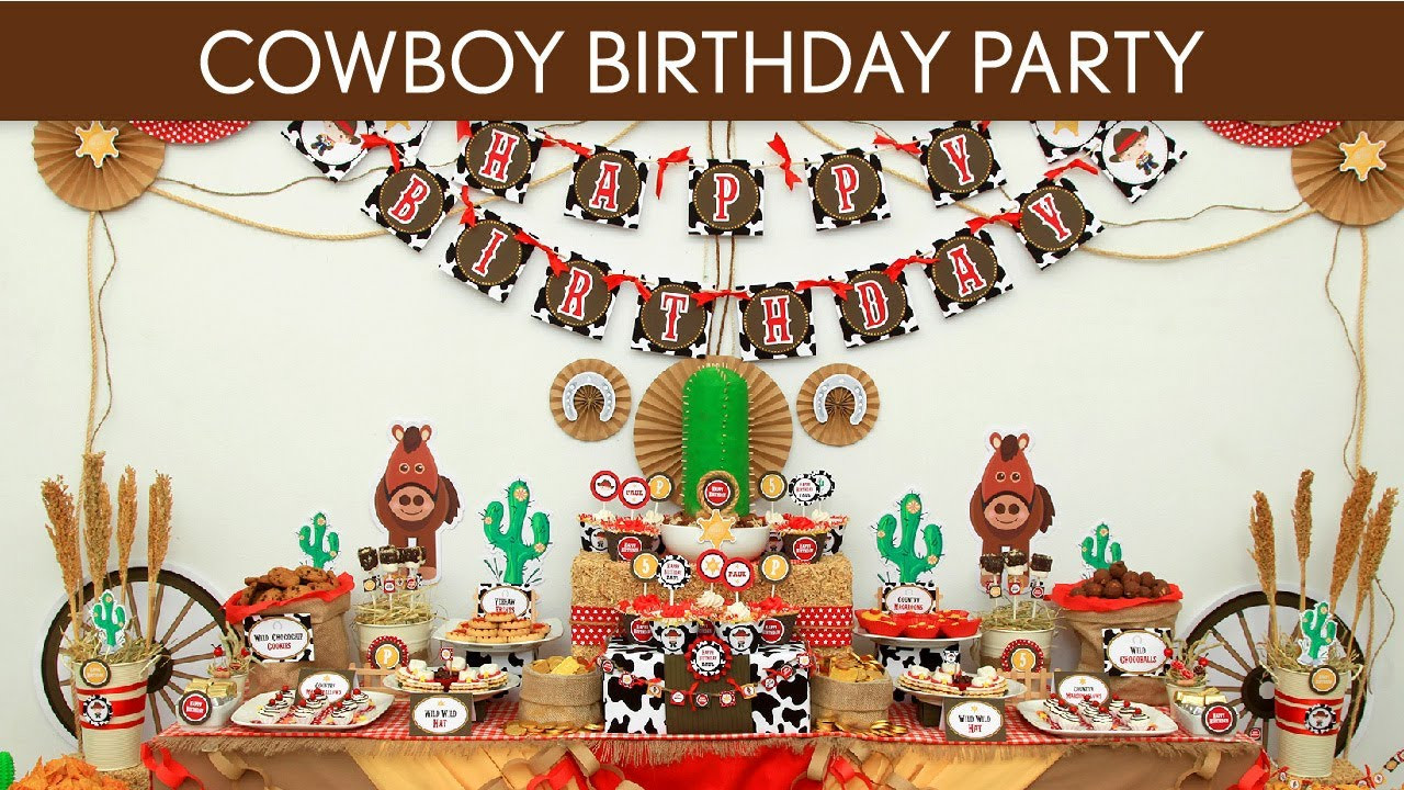 Cowboy Birthday Party Supplies
 Cowboy Birthday Party Ideas Cowboy B11