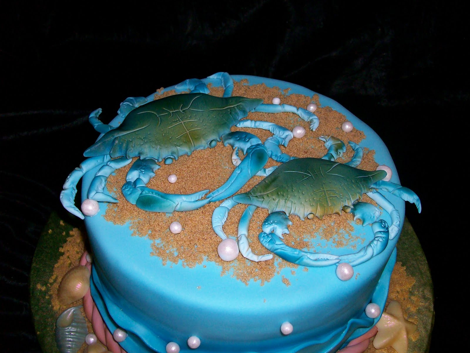 Crab Birthday Cake
 Birthday Cakes BLUE CRAB ENGAGEMENT CAKE