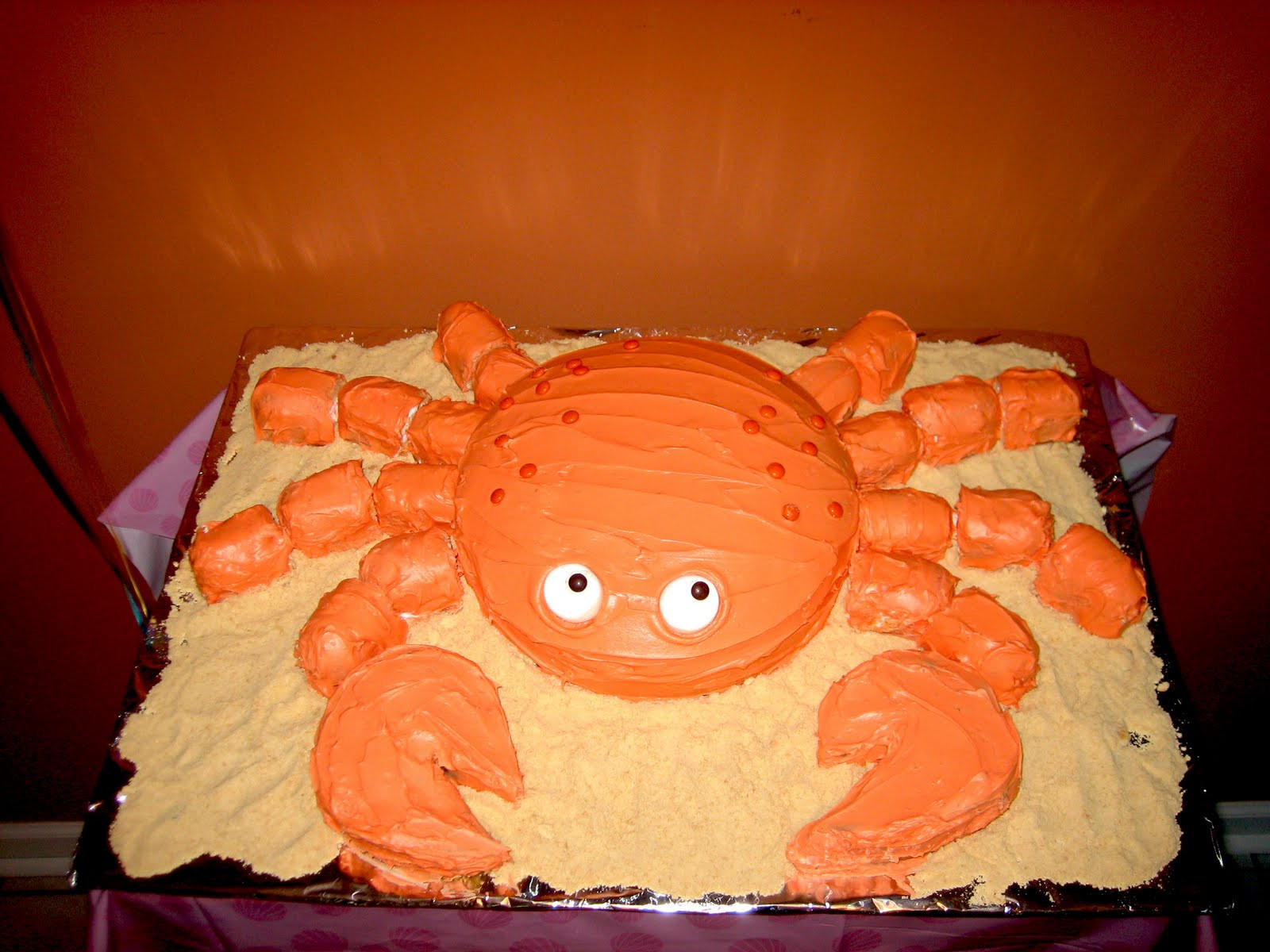 Crab Birthday Cake
 Living My Life Purpose A Mermaid Party