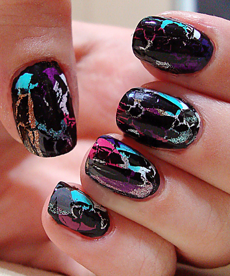 Crackle Nail Designs
 Crackle nail polish designs and inspiration