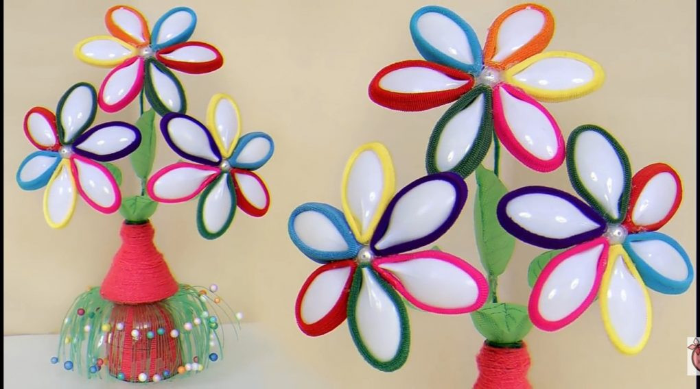 Craft Ideas For Adults Using Waste Material
 Best Out Waste Plastic Spoon & Plastic Bottle