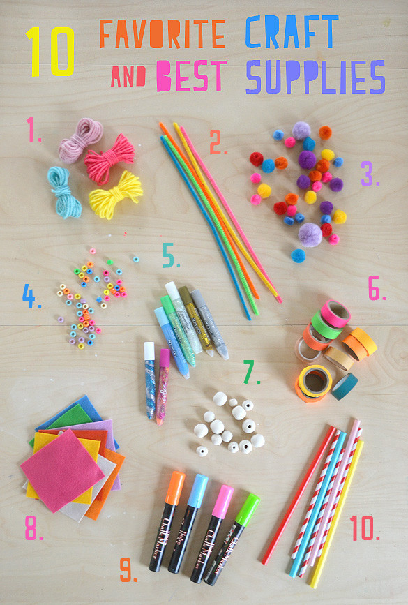 Craft Items For Kids
 My 10 Favorite Craft Supplies for Kids ARTBAR