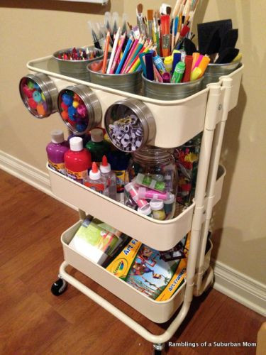 Craft Items For Kids
 Storage Ideas The Best Little Cart Ever…
