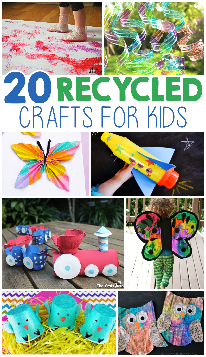 Craft Items For Kids
 20 Kids Crafts From Recycled Materials