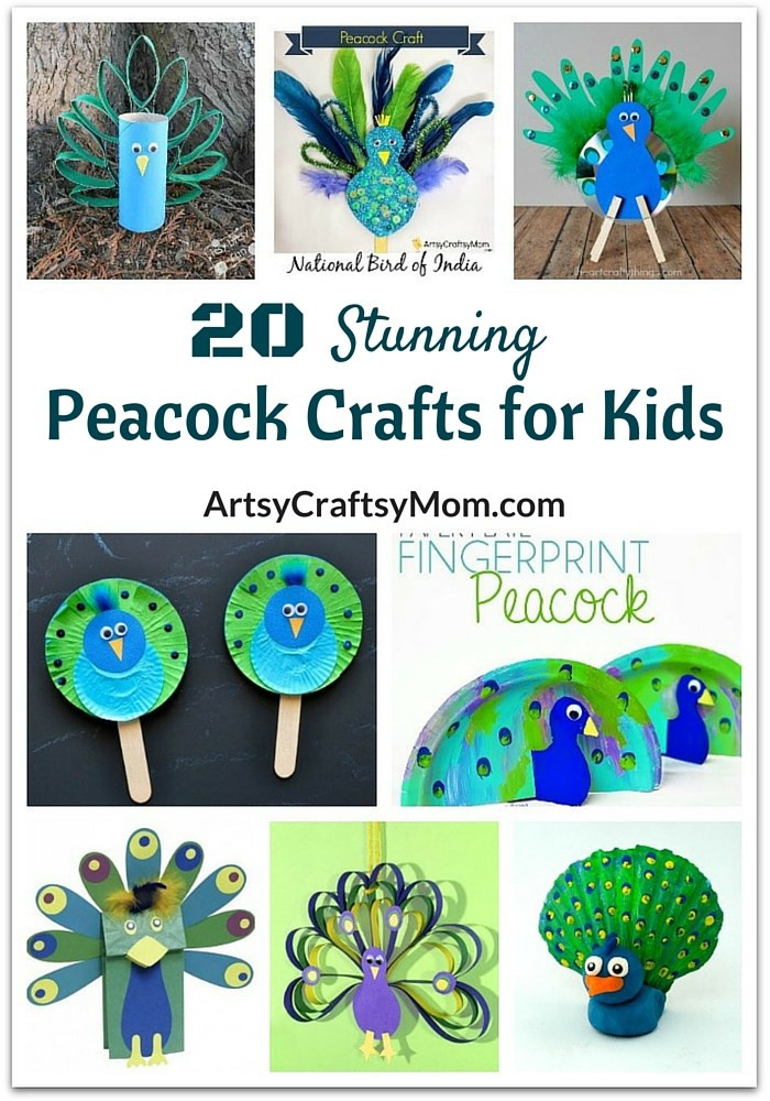Craft Project For Toddler
 20 Stunning Peacock Crafts for Kids Artsy Craftsy Mom