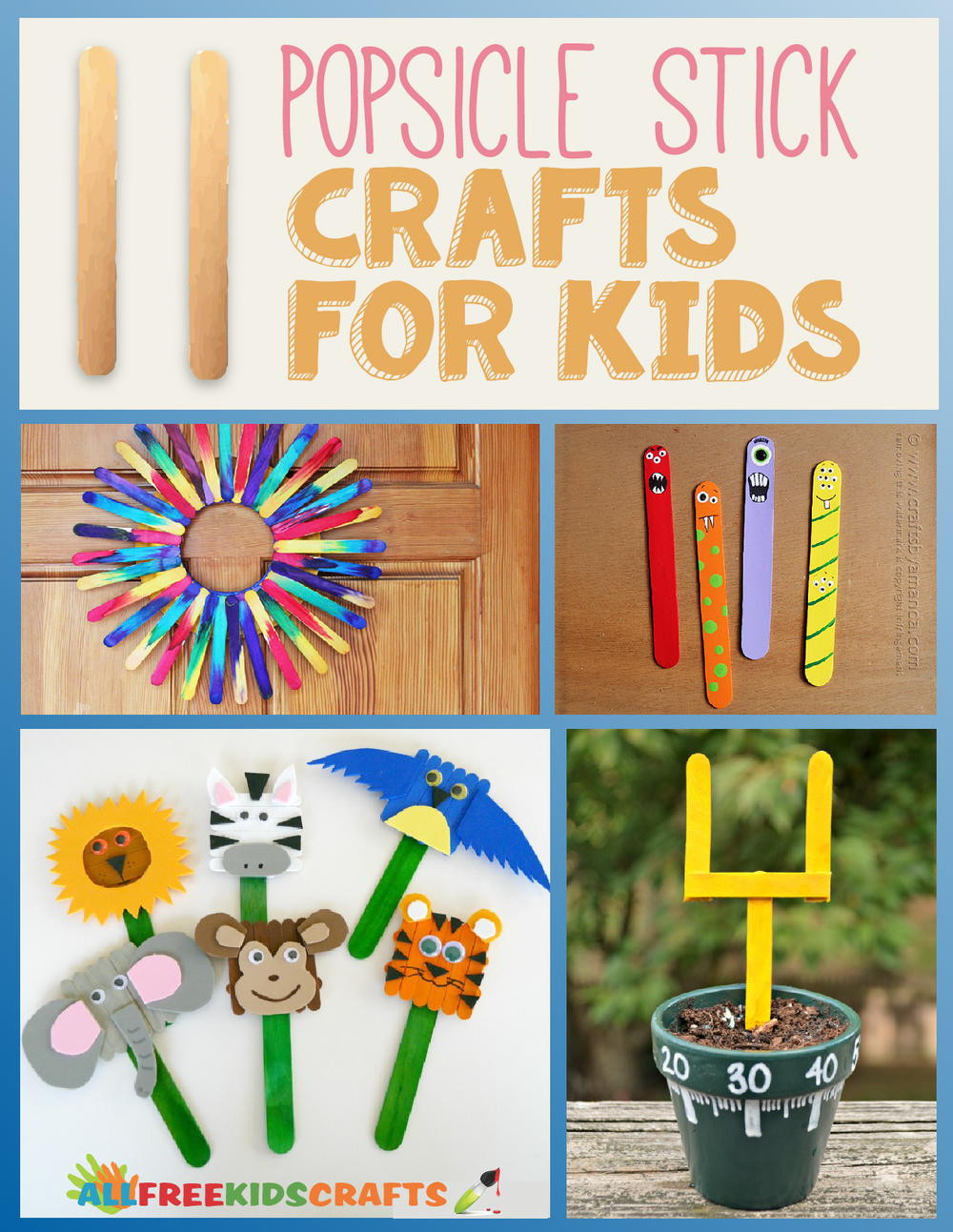 Craft Project For Toddler
 11 Popsicle Stick Crafts for Kids