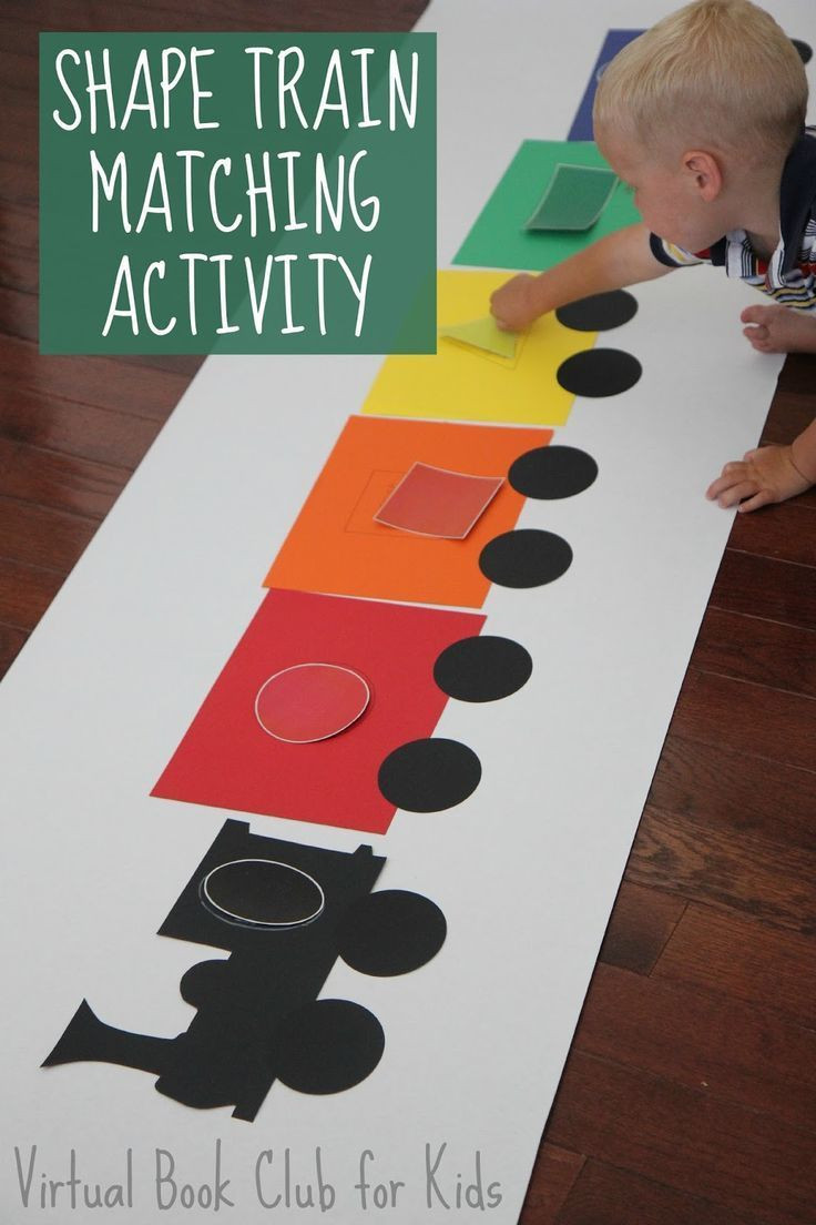 Crafts And Activities For Toddlers
 Shape Train Matching Activity