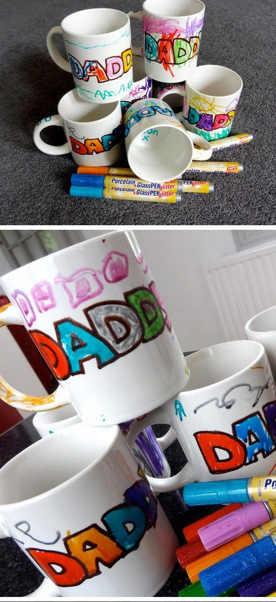 Crafty Father'S Day Gift Ideas
 Fathers Day Sharpie Mugs