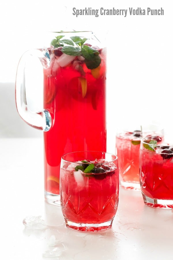 Cranberry Cocktail Recipes
 Sparkling Cranberry Vodka Punch