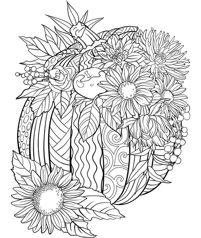 Crayola Adult Coloring Books
 Pumpkin Coloring Page