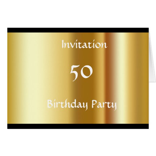 Create Birthday Party Invitations
 Create your Own 50th Birthday Party Invitation Greeting