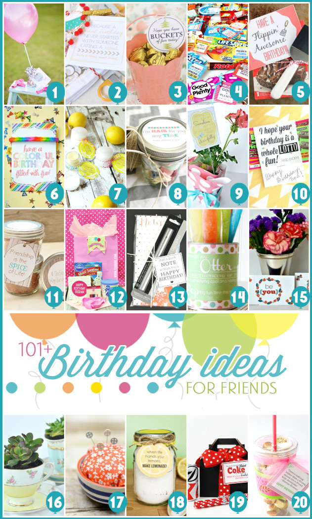 Creative Birthday Gifts For Best Friend
 101 Creative & Inexpensive Birthday Gift Ideas