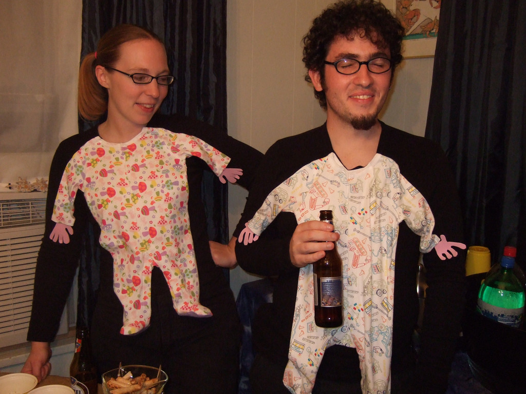 Creative DIY Halloween Costumes For Adults
 DIY adult baby costumes for couples