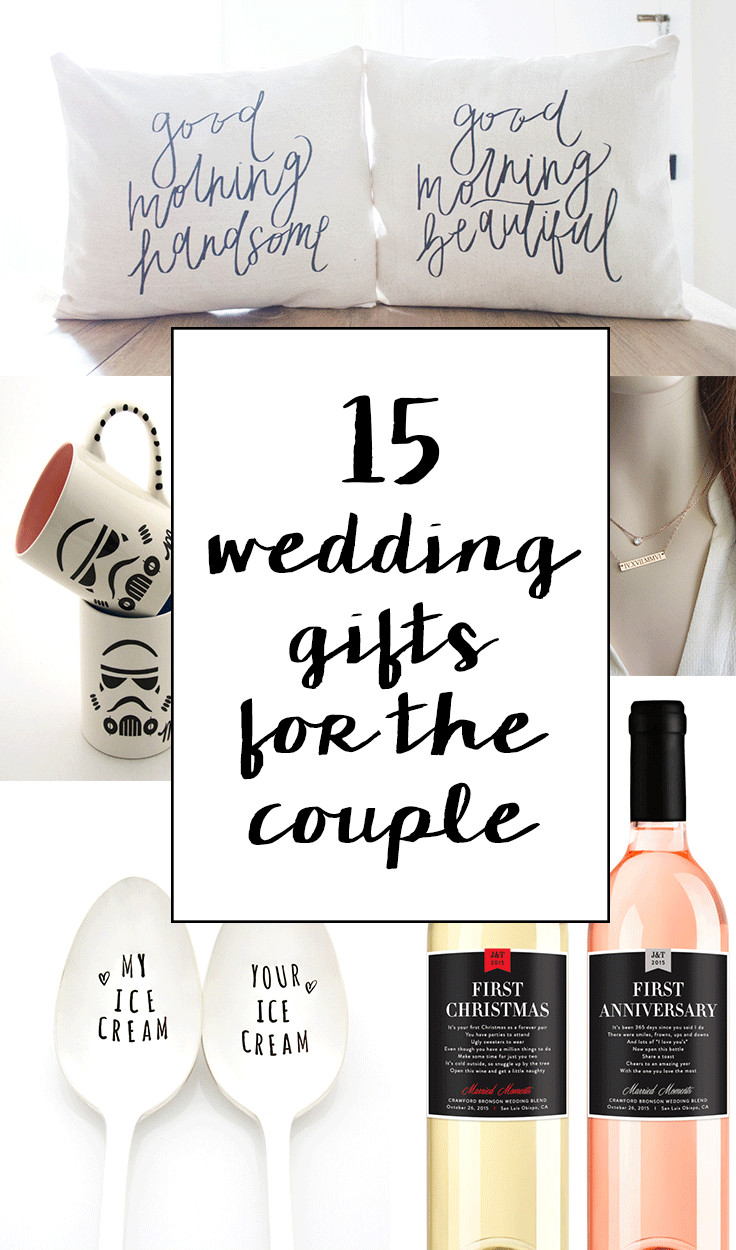 Creative Gift Ideas For Couples
 15 Sentimental Wedding Gifts for the Couple