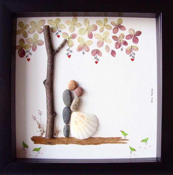 Creative Gift Ideas For Couples
 Unique Wedding Gift For Couple Wedding Pebble Art Unique