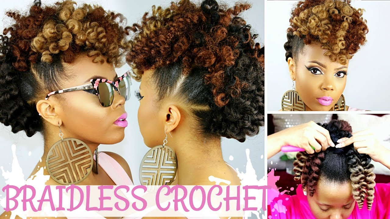 Crochet Updo Hairstyles
 BRAIDLESS CROCHET NO CORNROWS