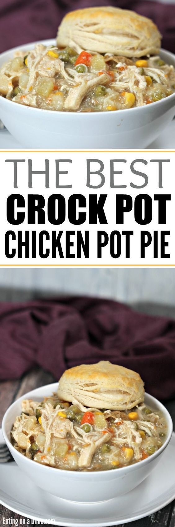 Crock Pot Chicken Pot Pie Healthy
 Crockpot Chicken Pot Pie Recipe Dinner
