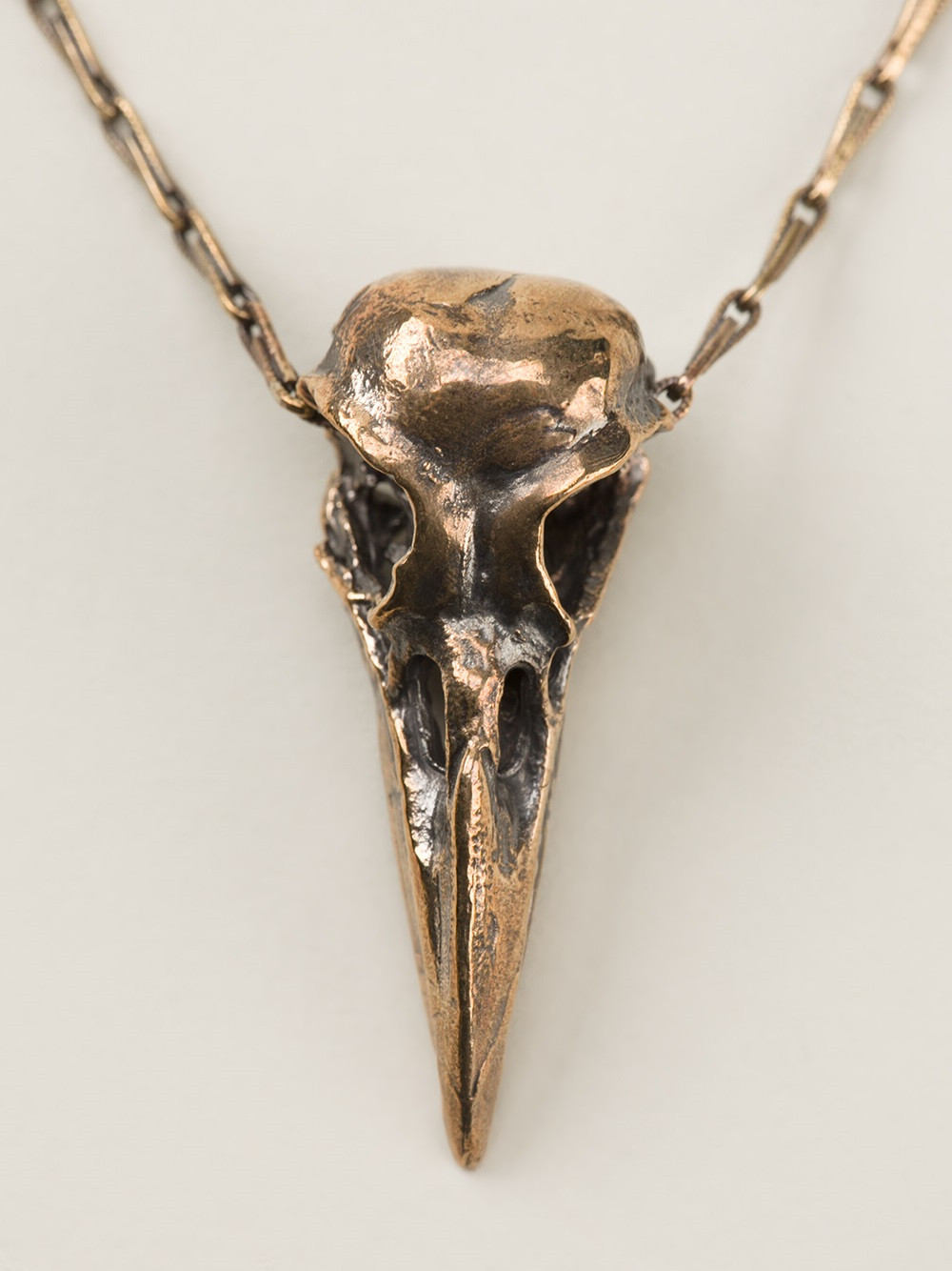 Crow Skull Necklace
 Pamela Love Small Crow Skull Necklace in Metallic Lyst