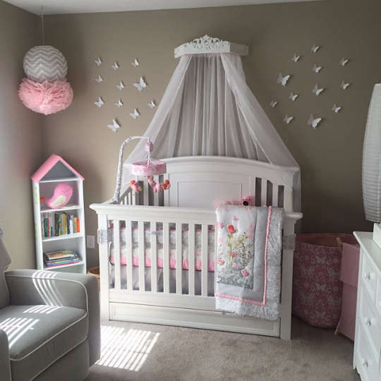 Crown Decor For Baby Room
 Canopy bed with jewels Bed crown canopy princess nursery