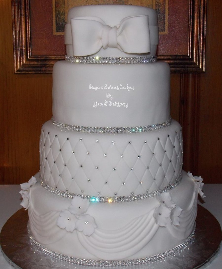Crystal Wedding Cakes
 Crystal & White Wedding Cake CakeCentral