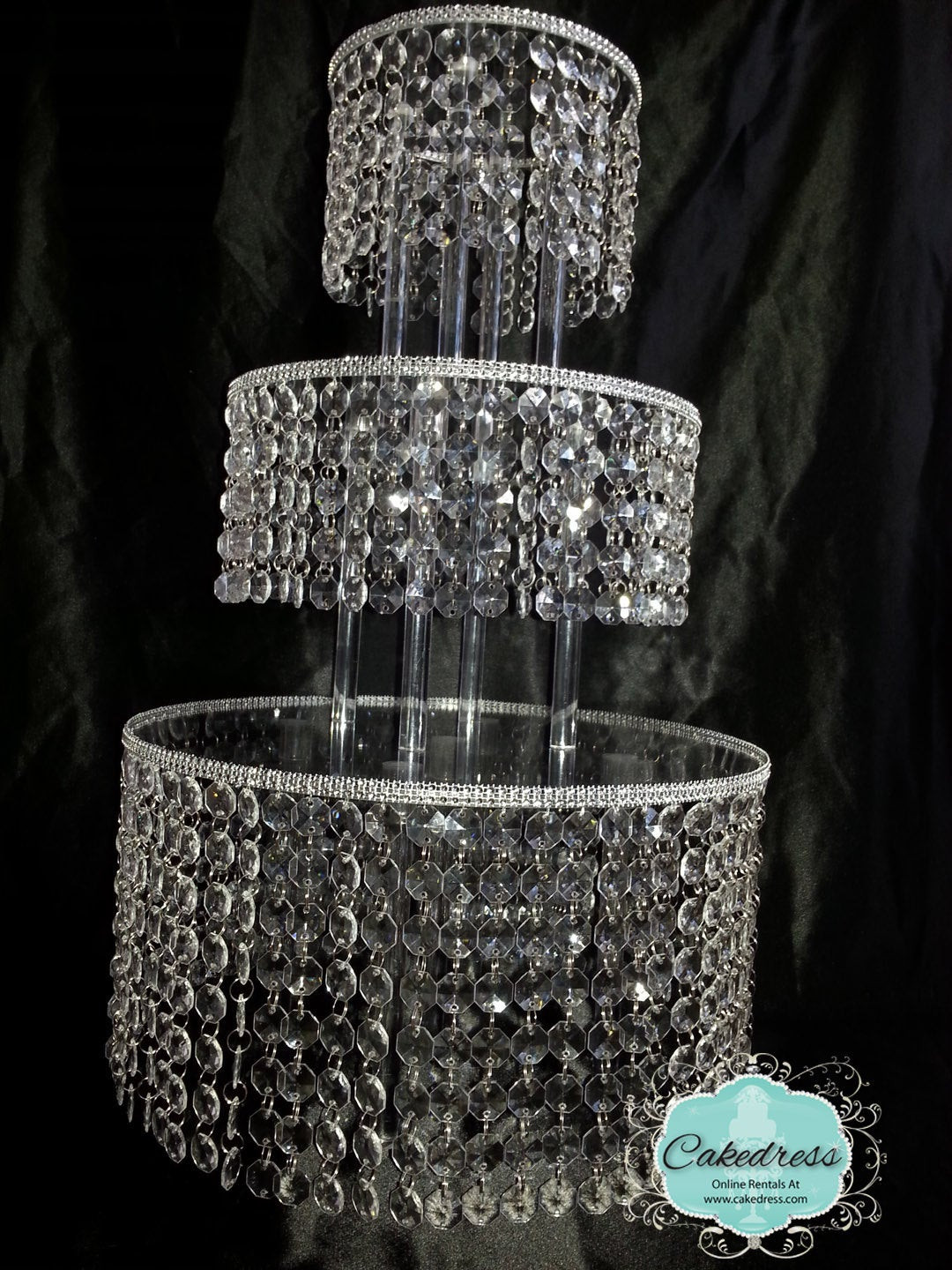 Crystal Wedding Cakes
 Crystal Wedding Cake Stand 5 Tier by CakeDress on Etsy
