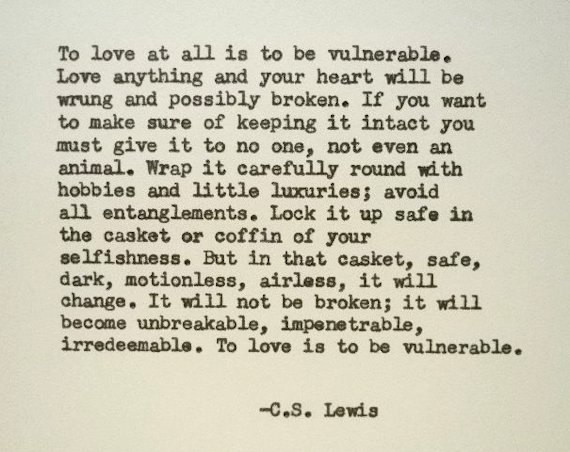 Cs Lewis Quote On Love
 C S LEWIS quote LOVE quote Literary love quote anniversary