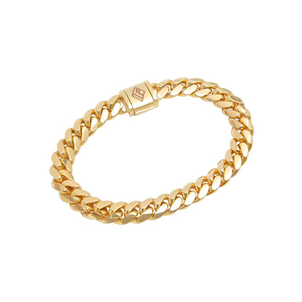Cuban Link Bracelet Gold
 Gold Cuban Link Bracelet 9mm IF & Co