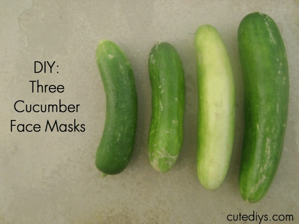 Cucumber Mask DIY
 DIY 3 Homemade Cucumber Face Masks Cutediys
