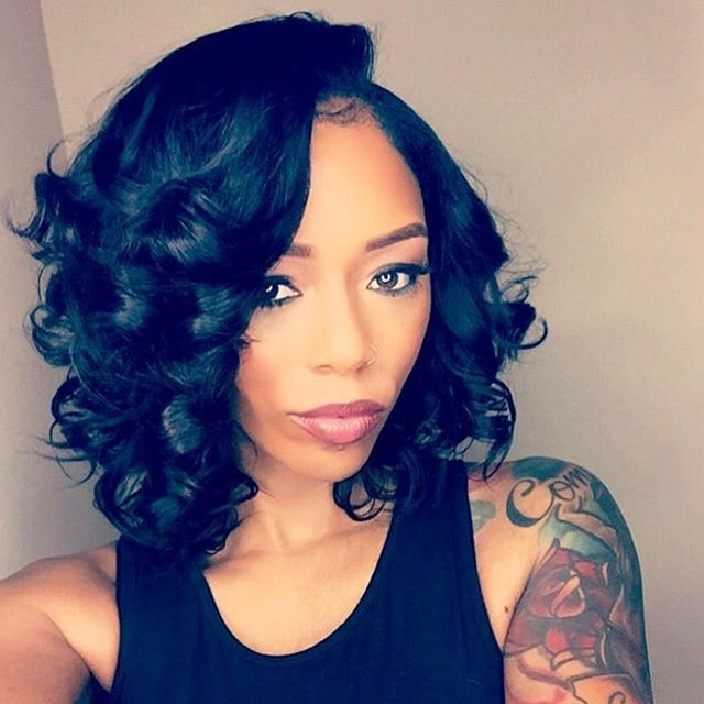 Curly Bob Weave Hairstyle
 30 Trendy Bob Hairstyles for African American Women 2020