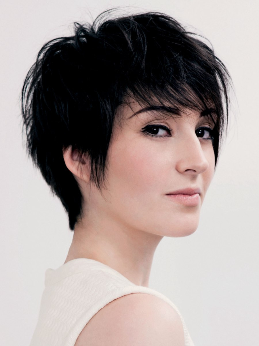 Cut Hair Short
 Feminine and fashionable short haircut with lift in the roots
