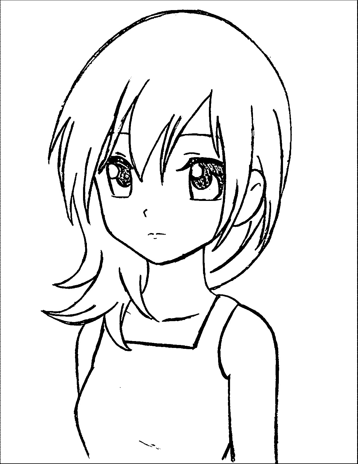 Cute Anime Girls Coloring Pages
 Pin on wecoloringpage