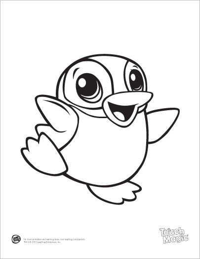 Cute Baby Animal Coloring Pages Printable
 Learning Friends Penguins baby animal coloring printable