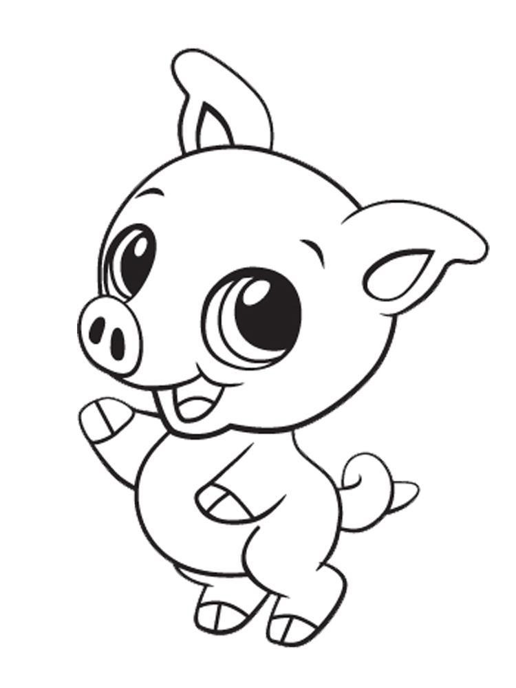Cute Baby Animal Coloring Pages Printable
 Cute Baby Animals Coloring Pages For Kids And For