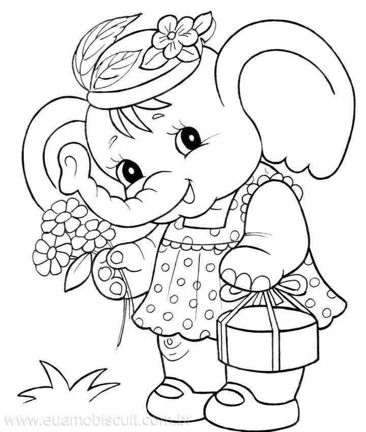 Cute Baby Elephant Coloring Pages
 11 best Cute Baby Elephant Coloring Pages images on