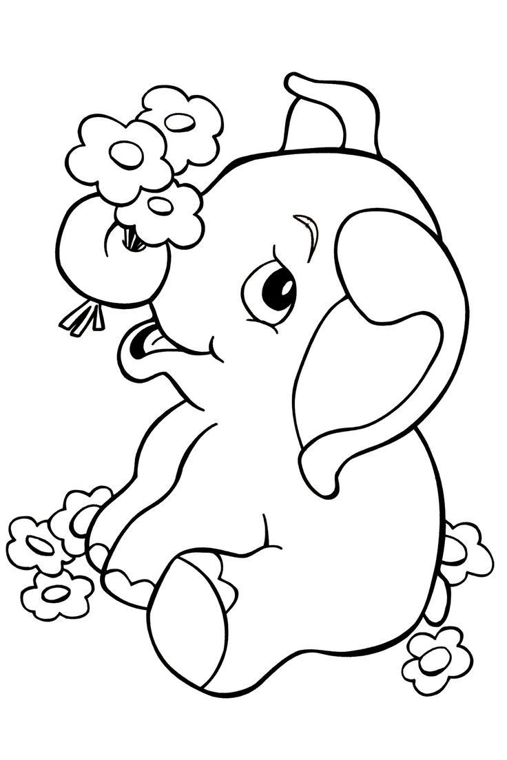 Cute Baby Elephant Coloring Pages
 baby elephant coloring pages Baby elephant