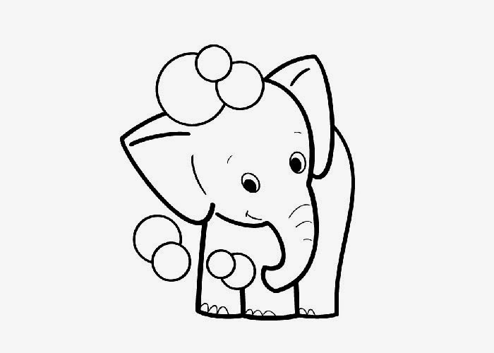 Cute Baby Elephant Coloring Pages
 Baby elephant coloring pages