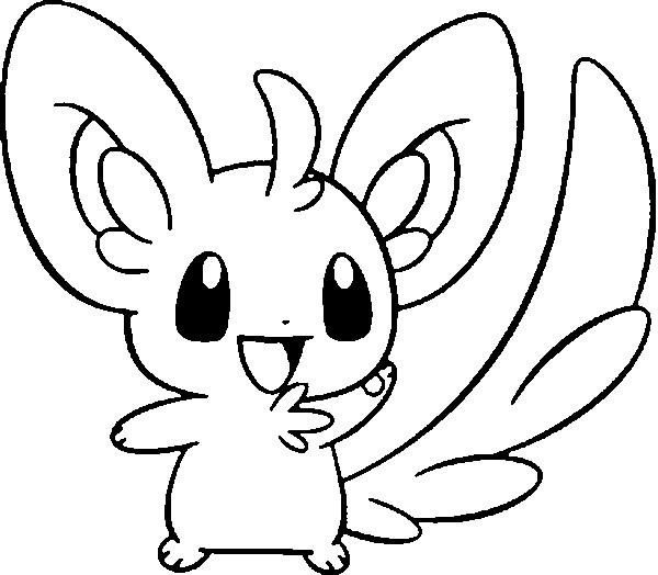Cute Baby Pokemon Coloring Pages
 Coloring Pages Pokemon Minccino Drawings Pokemon