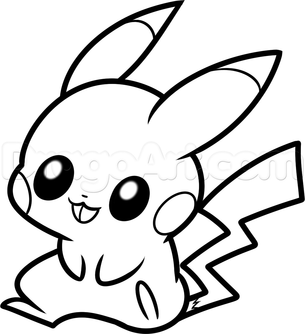 Cute Baby Pokemon Coloring Pages
 How to Draw Baby Pikachu Step by Step Pokemon Characters
