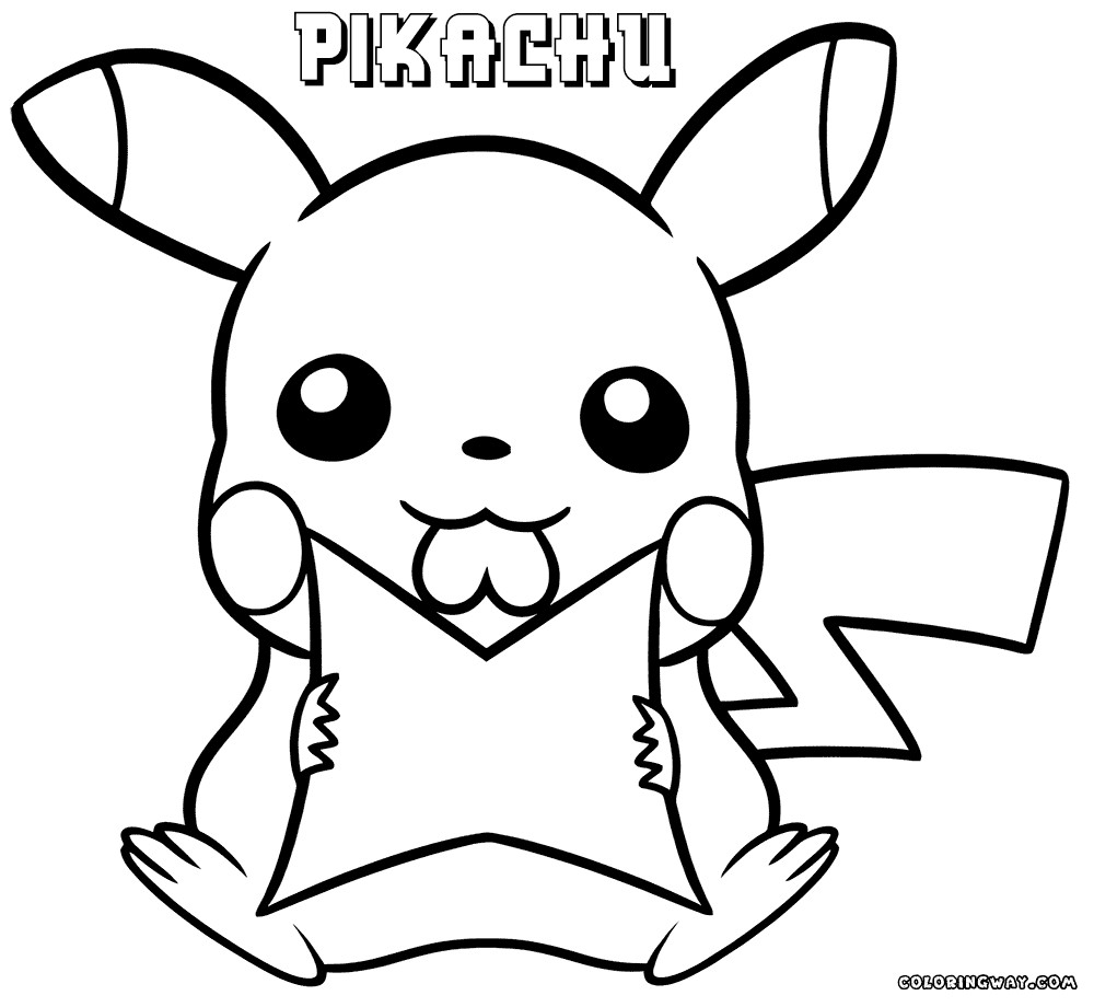 Cute Baby Pokemon Coloring Pages
 Pikachu coloring pages