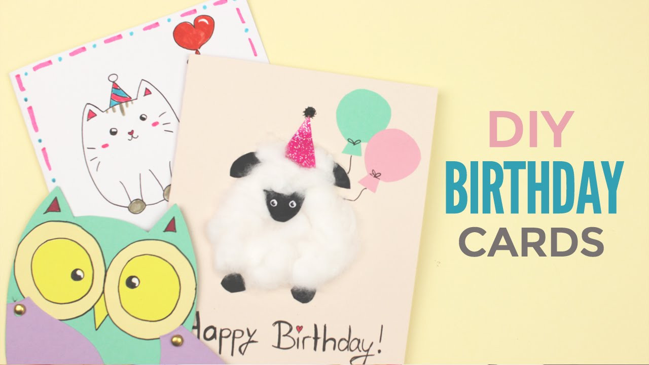 Cute Birthday Card
 DIY Cute Birthday Cards