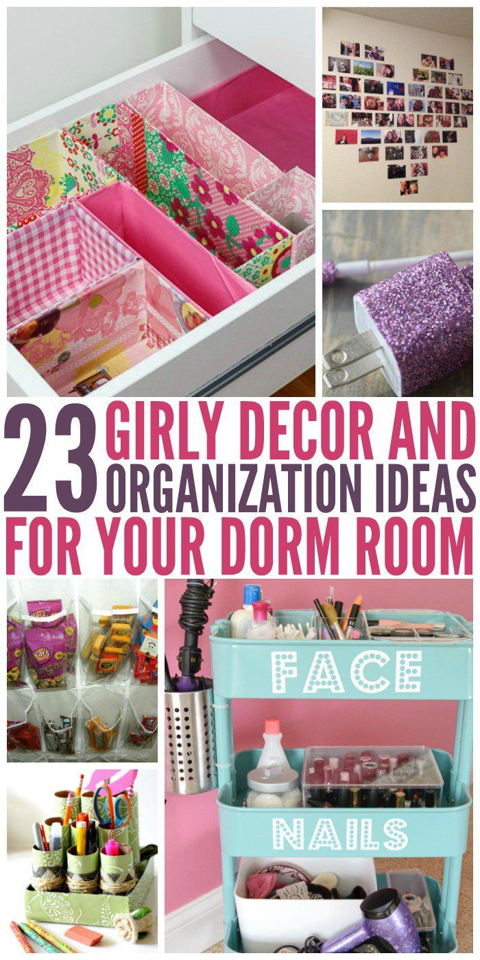 Cute Crafts To Decorate Your Room
 23 Dorm Room Decor and Organization Ideas