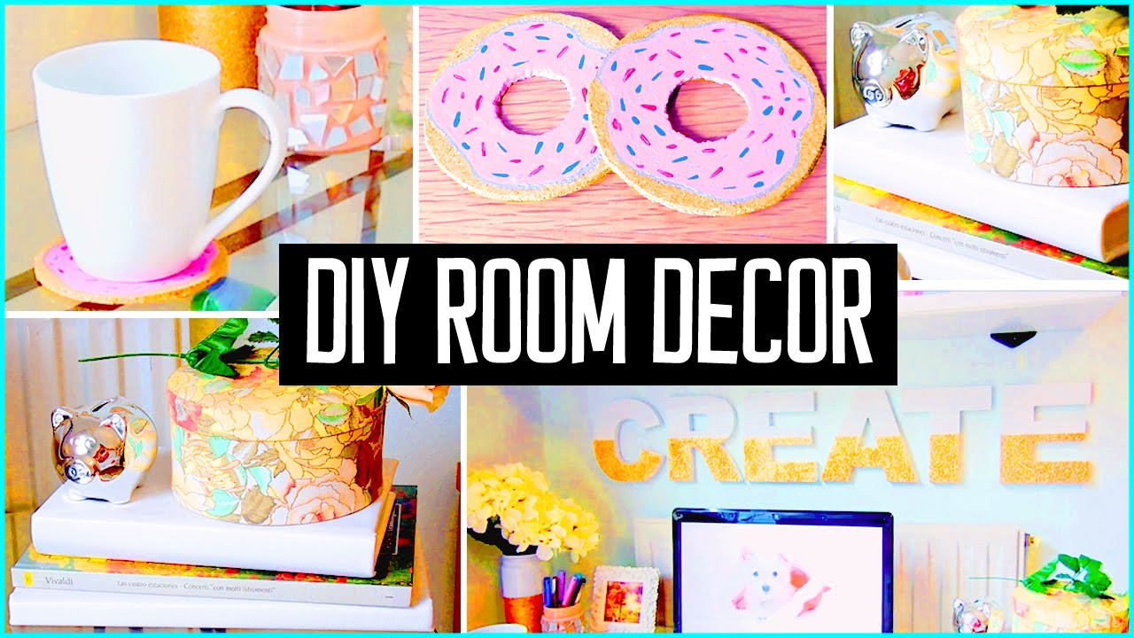 Cute Crafts To Decorate Your Room
 DIY ROOM DECOR Desk decorations Cheap & cute projects