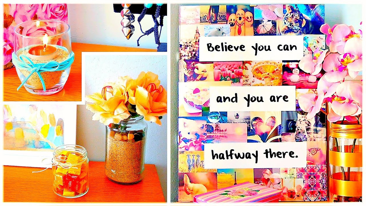Cute Crafts To Decorate Your Room
 DIY ROOM DECOR Wall art cheap & cute projects and more