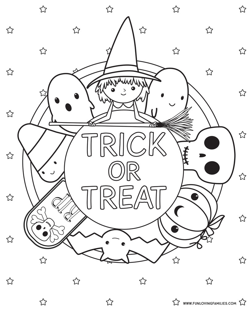 Cute Halloween Coloring Pages For Kids
 Halloween Coloring Pages Free Printables Fun Loving
