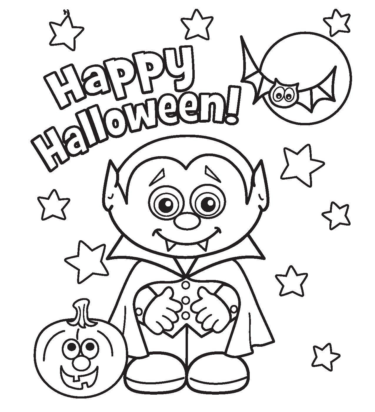 Cute Halloween Coloring Pages For Kids
 cute halloween coloring pages for kids