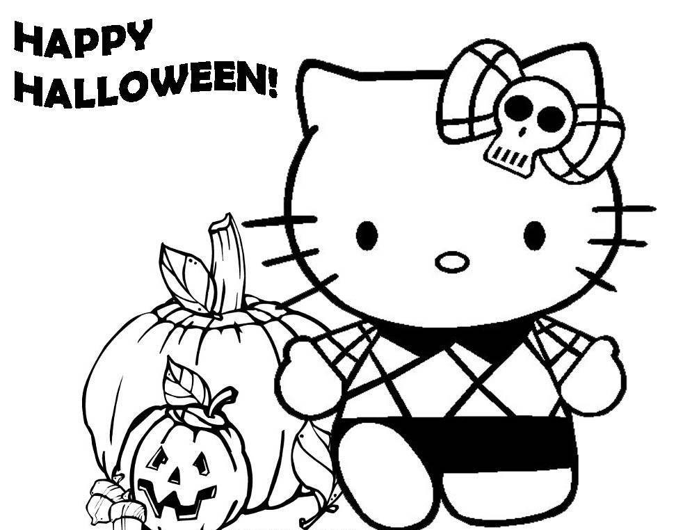 Cute Halloween Coloring Pages For Kids
 Cute Halloween Coloring Pages Coloring Home