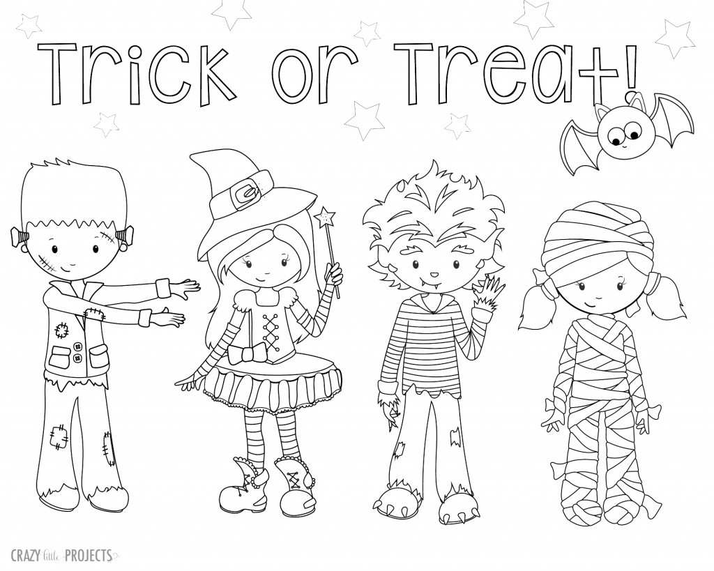 Cute Halloween Coloring Pages For Kids
 Cute Free Printable Halloween Coloring Pages Crazy